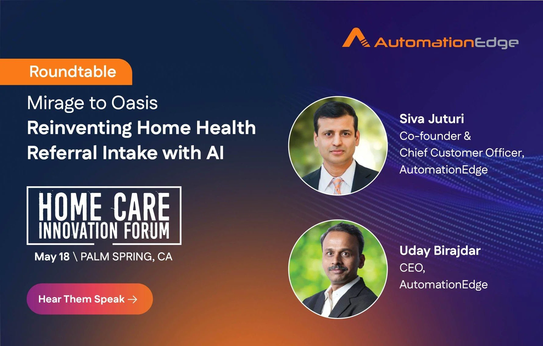 Join AutomationEdge at HCIF Roundtable