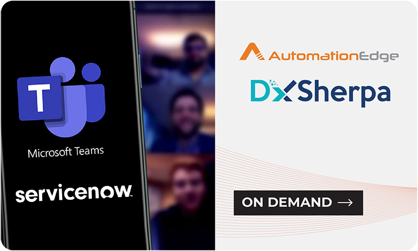 Webinar On Re-imagine HR and IT with MS Teams and ServiceNow Automation using AutomationEdge