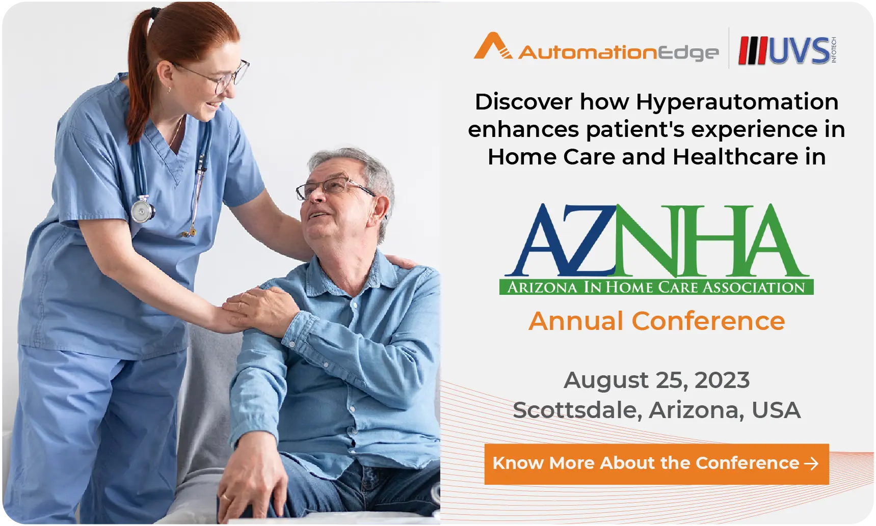 AutomationEdge Participates in AZNHA Annual Conference | August 25, 2023 | Scottsdale, Arizona, USA