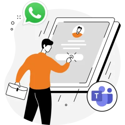 Employee Support with WhatsApp and MS Teams